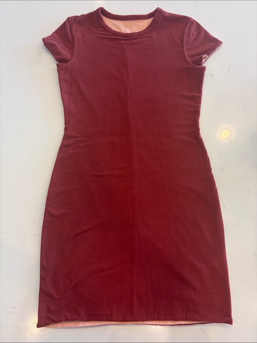 Athleta Women’s Short Sleeve Reversible Dress - Terracotta/Peach